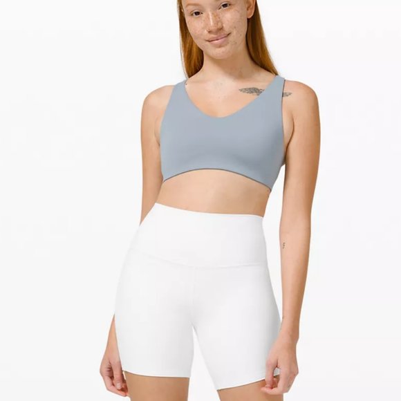 NWT lululemon Align HR White Bike Short SIZE 6  8" - Picture 5 of 9